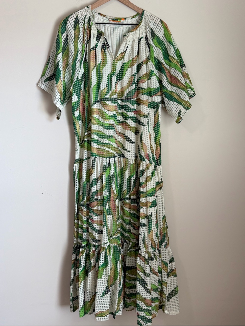 Oliphant Maxi Dress Tiered Flowy Size Large